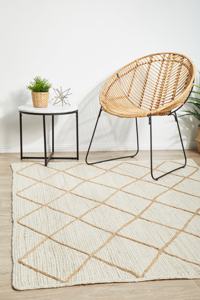 Nola 222 White-Jute