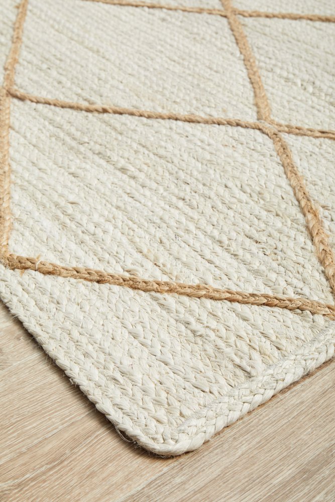 Nola 222 White-Jute