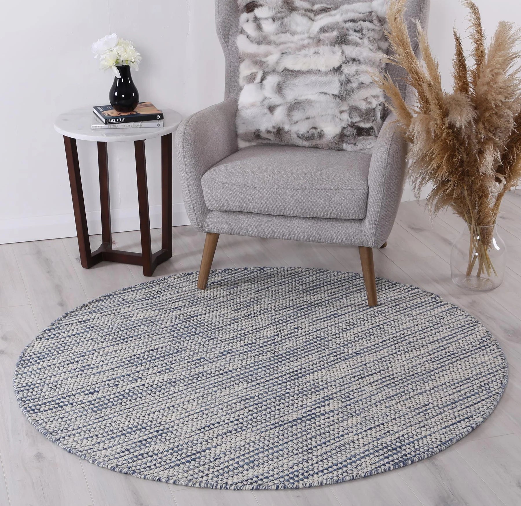 Norell Wool Blue-Round