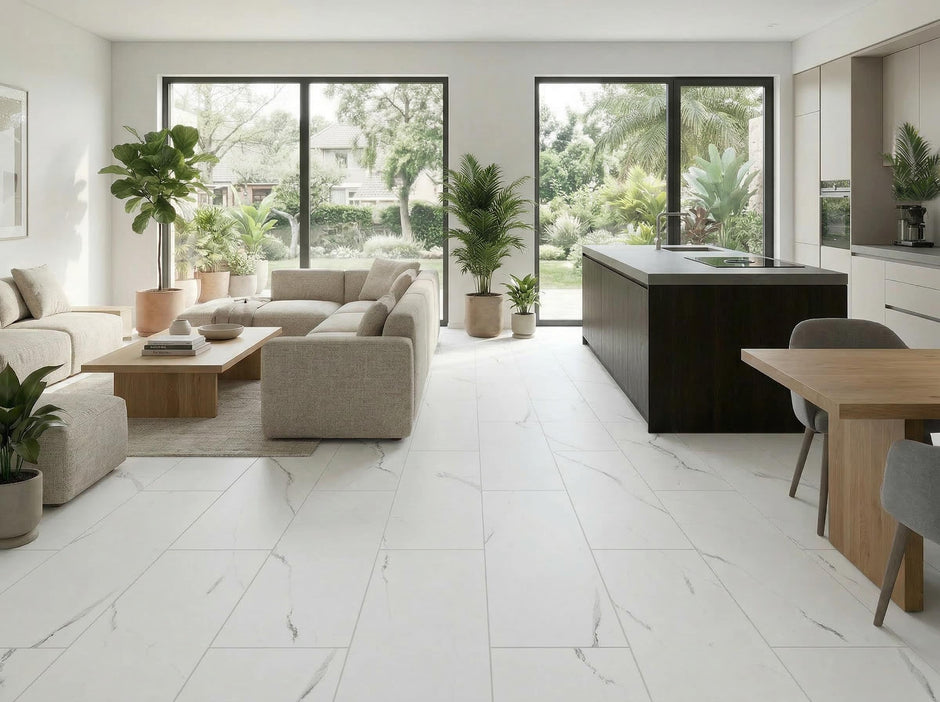 Stone Floor - Bianco White
