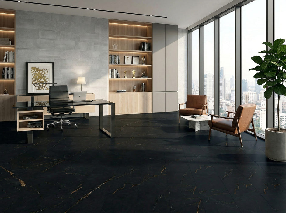 Stone Floor - Nero Black