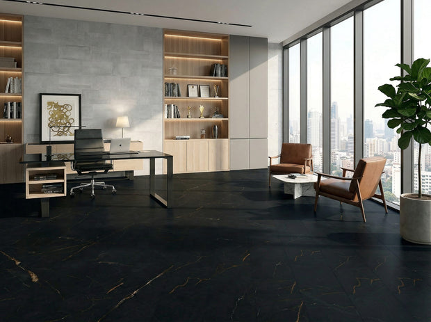 Stone Floor - Nero Black